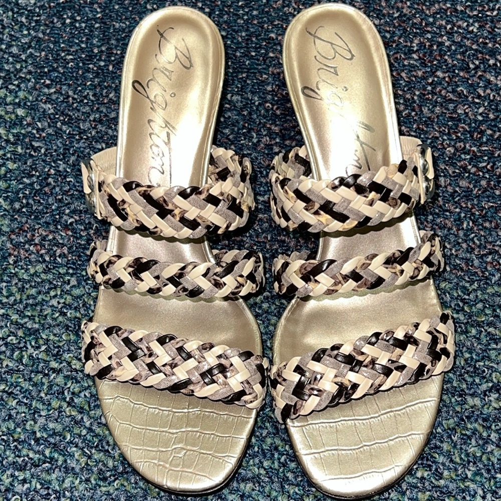 BRIGHTON “Tress” Heel Sandal 10M NWT